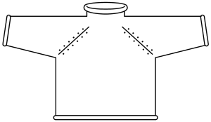Top Down pullover schematic